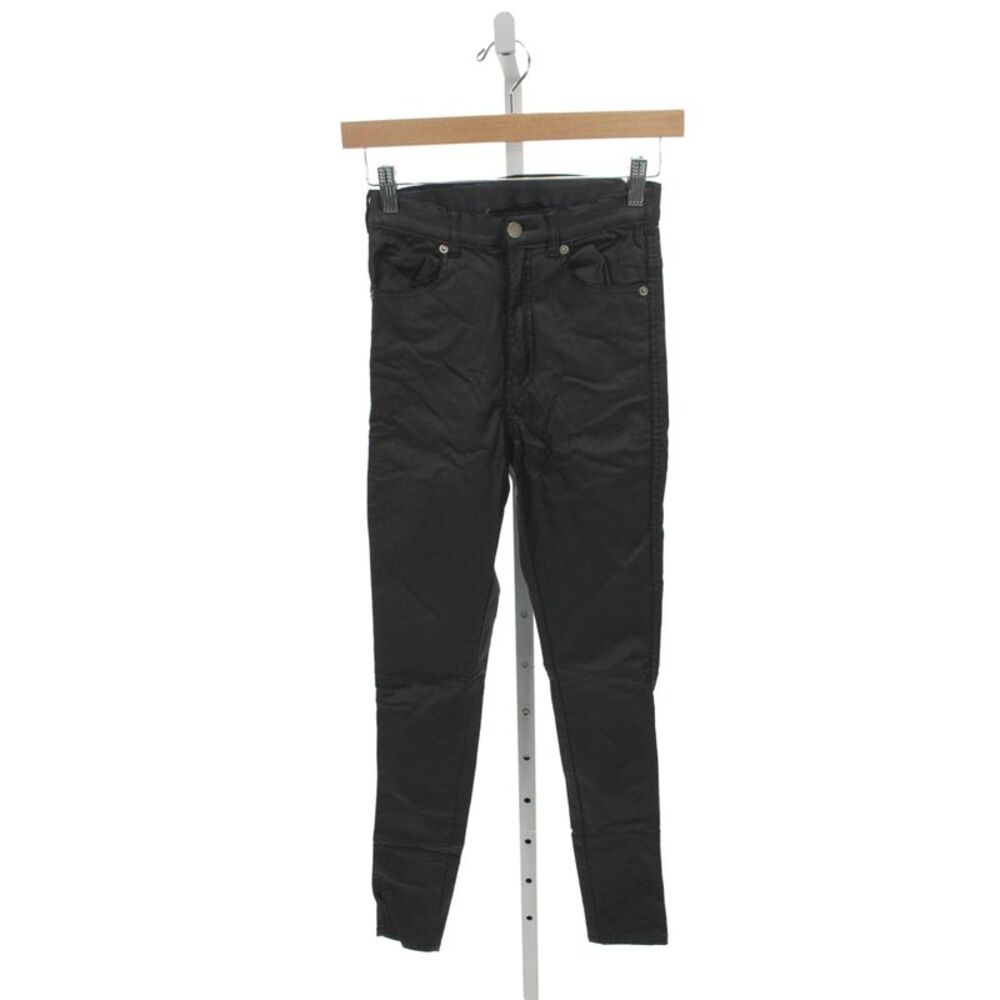 Dr. Denim Womens Skinny Black Jeans Viscose Button Mid Rise Size S